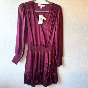 Michael Kors Julia Burgundy Dress  Small